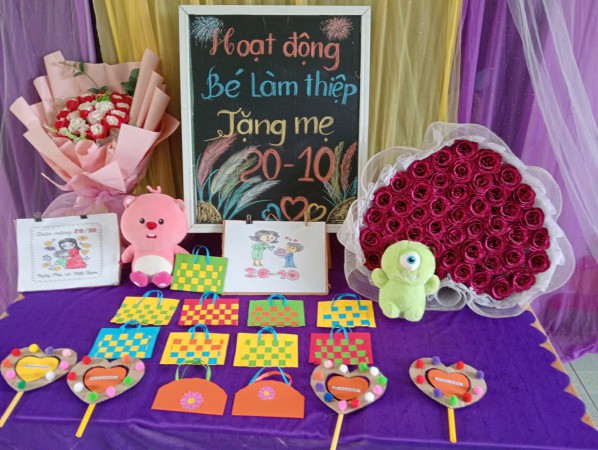 Chào mừng ngày lễ 20/10 Trường mầm non Nhân Thành