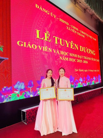 VINH DANH GIÁO VIÊN ĐẠT THÀNH TÍCH CAO CẤP TỈNH – NIỀM TỰ HÀO CỦA TRƯỜNG MẦM NON NHÂN THÀNH