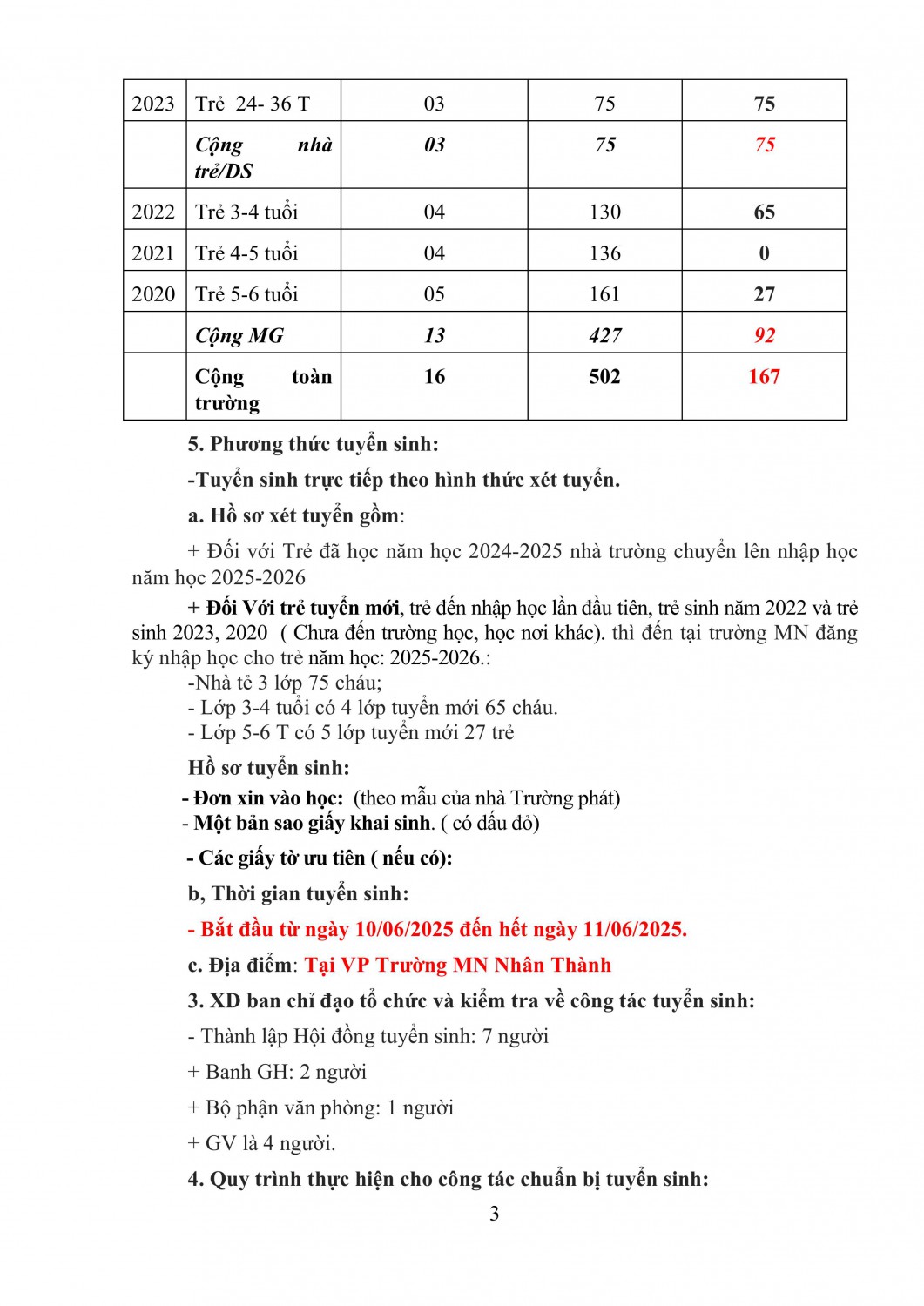 1 Kß║╛ HOß║áCH TUYß╗éN SINH N─éM Hß╗îC 2025 2026 MN NH├éN TH├ÇNH h├¼nh ß║únh 2